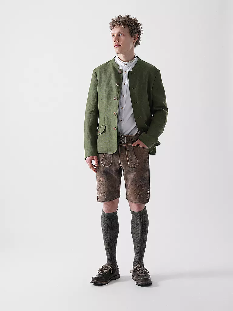GWEIH & SILK | Lederhose TOBIAS | hellbraun