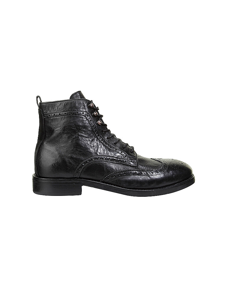 H BY HUDSON  Lederboots  Sherwood  schwarz | 43