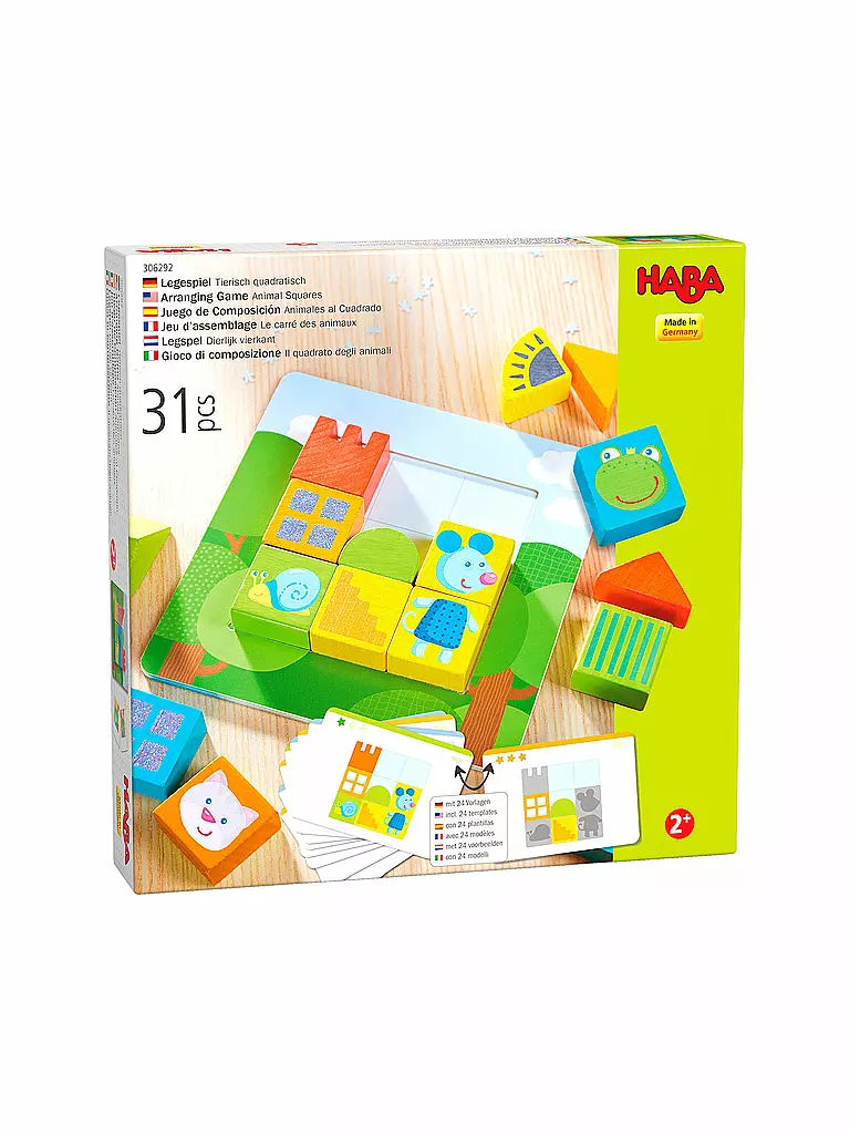HABA | Legespiel Tierisch quadratisch | keine Farbe