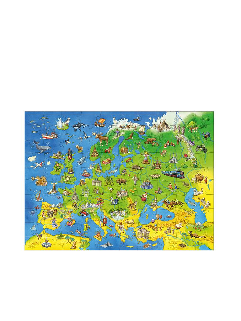 HABA | Puzzle Länder Europas 100 Teile | keine Farbe