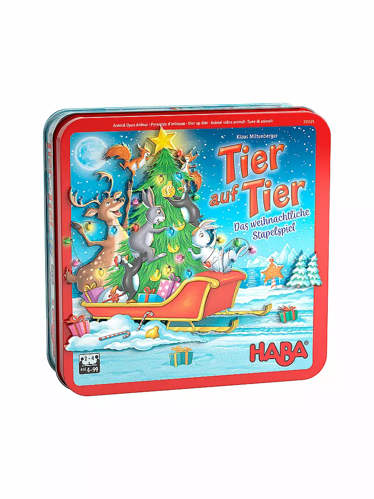 HABA | Tier auf Tier – Das weihnachtliche Stapelspiel | keine Farbe