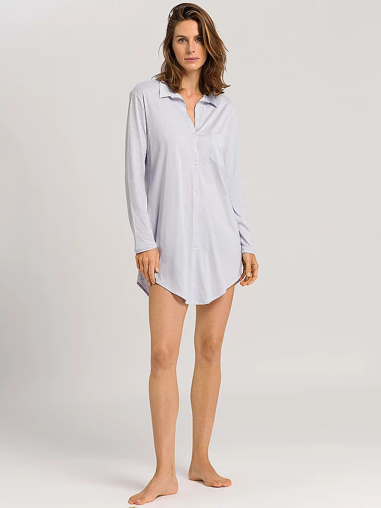 Hanro Sleepshirt Nachthemd Carry Blau | L-image