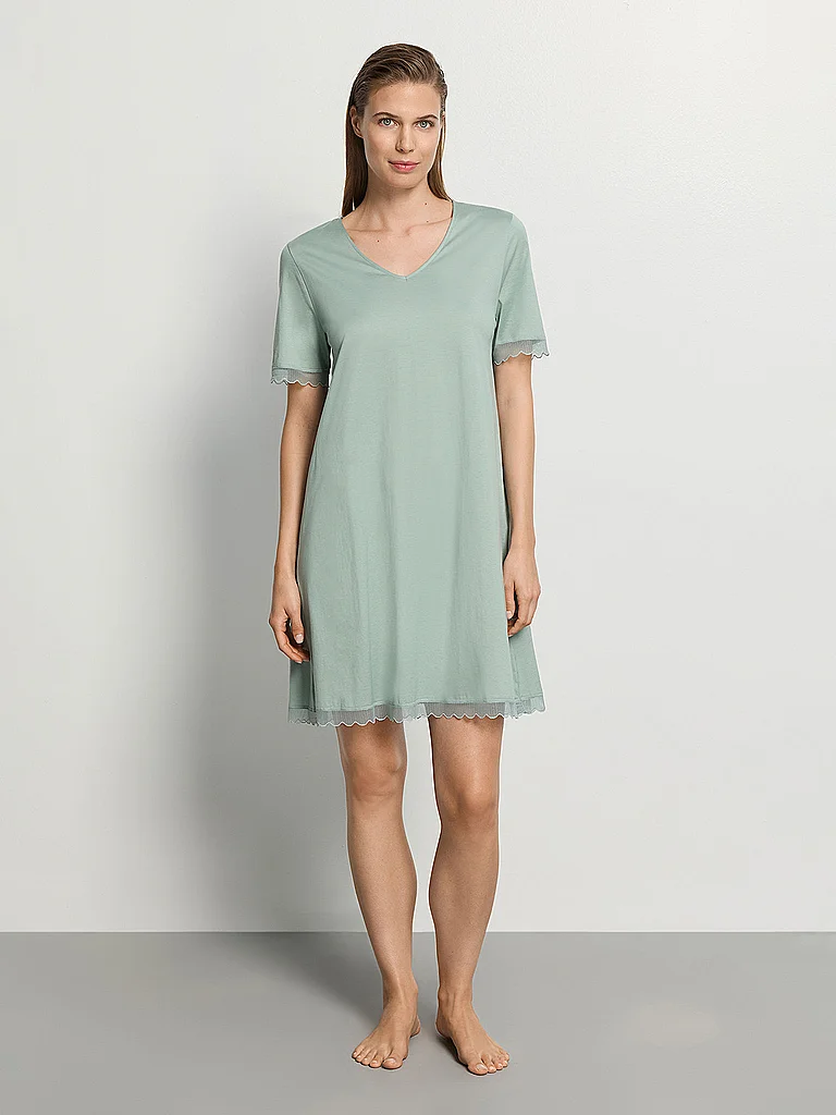 Hanro Nachthemd - Sleepshirt HellgrüN | L-image