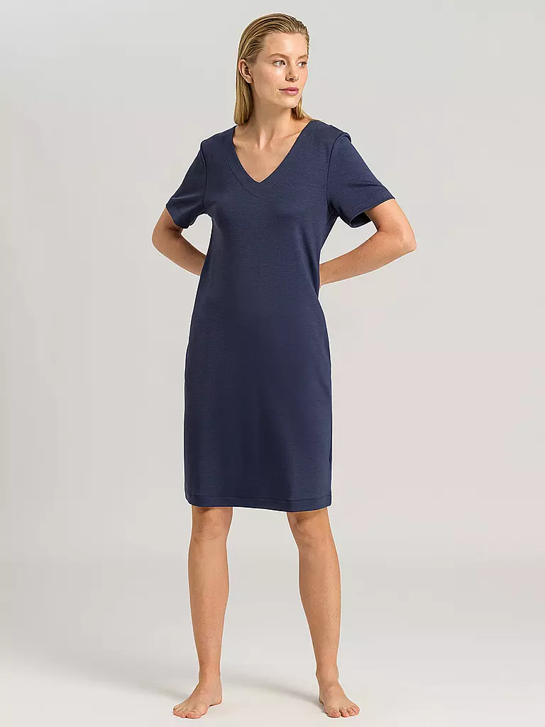 HANRO | Loungewear Kleid Pure Comfort | blau