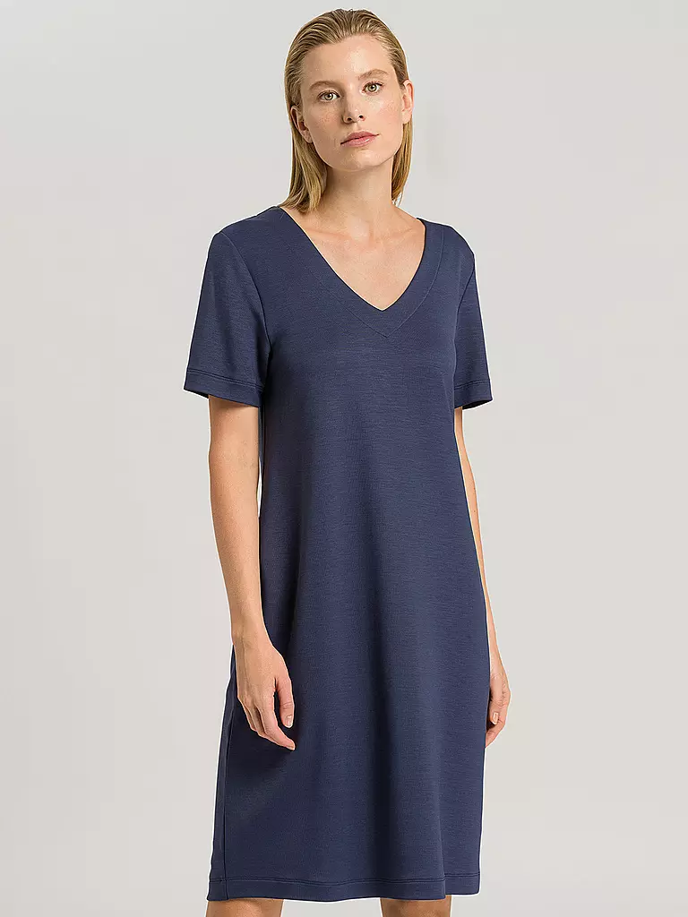 HANRO | Loungewear Kleid Pure Comfort | blau