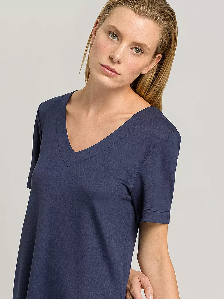 HANRO | Loungewear Kleid Pure Comfort | blau