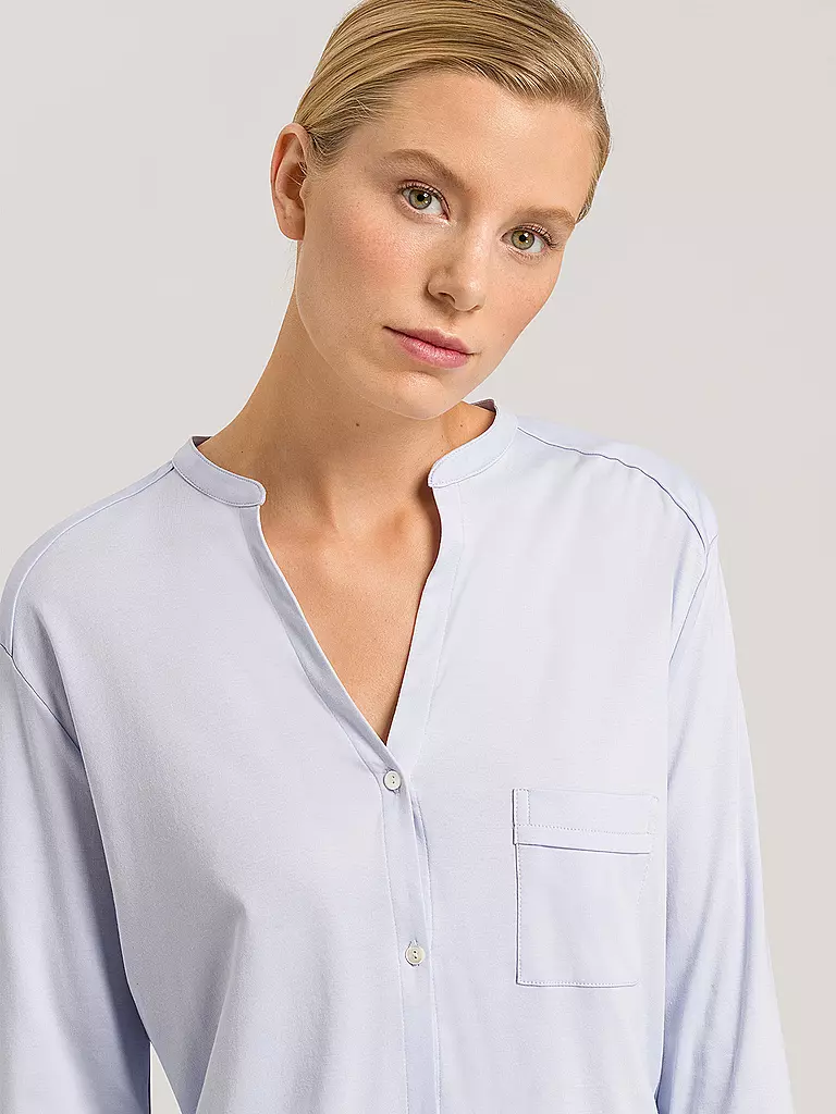 HANRO | Pyjama Pure Essence | blau