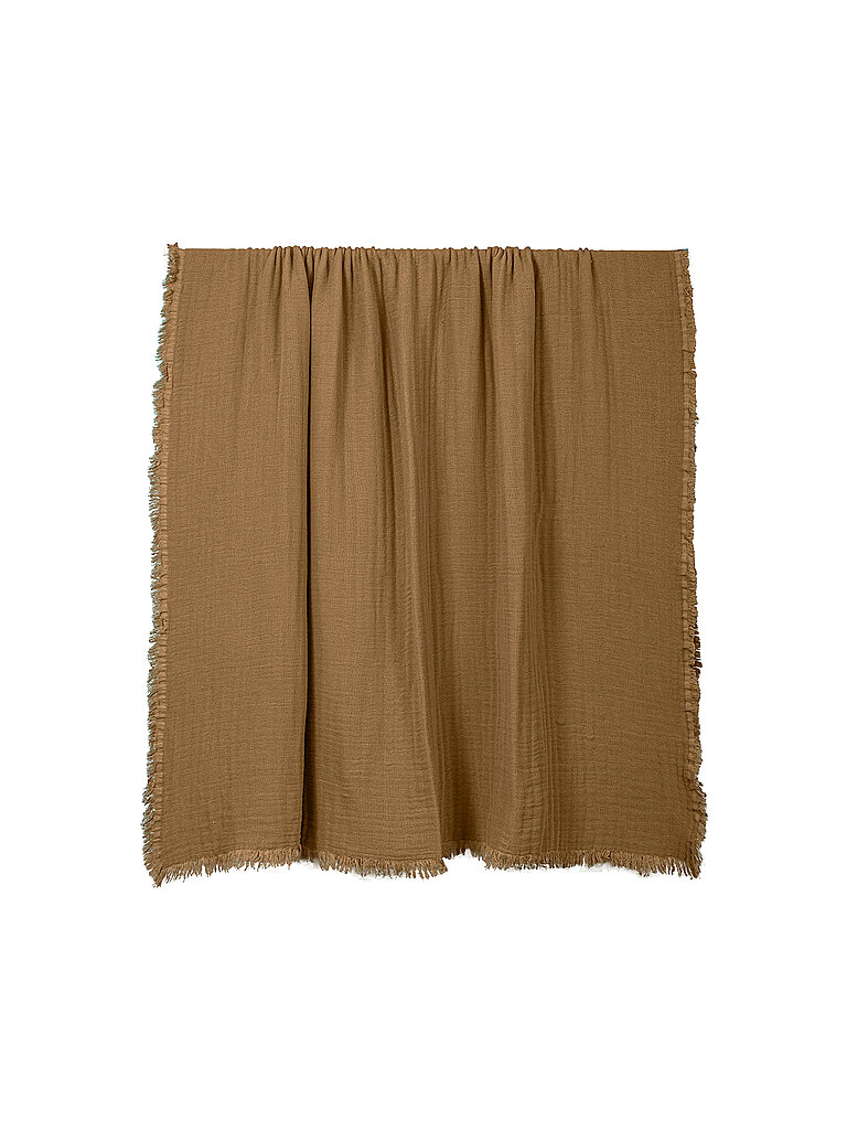 HAOMY Tagesdecke - Plaid VANLY 130x180cm Tabac braun