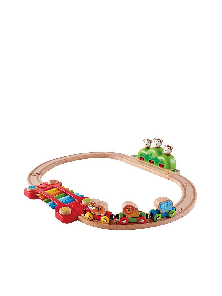 HAPE | Kleines Tier Eisenbahn Set | keine Farbe