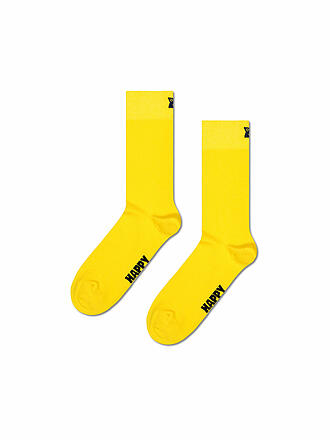 HAPPY SOCKS | Herren Socken SOLID Gr. 41 - 46 yellow