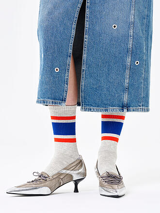 HAPPY SOCKS | Damen Socken SIMPLE STRIPE 36-40 grey