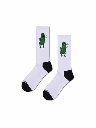 HAPPY SOCKS | Herren Socken PICKLE SNEAKER 41-46 white