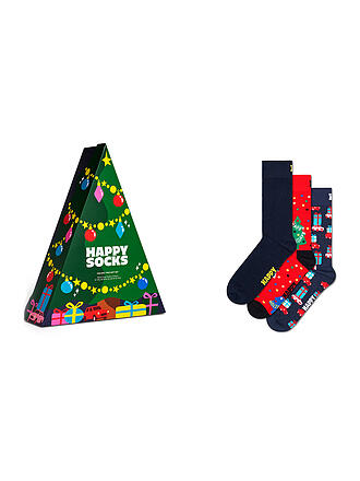 HAPPY SOCKS | Damen Geschenkset 3er Pkg. HOLIDAY 36-40 green
