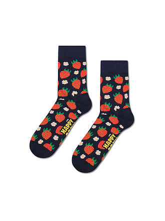 HAPPY SOCKS | Damen Socken STRAWBERRY SHORT 36-40  navy