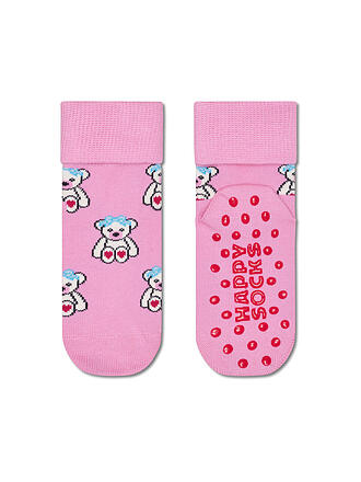 HAPPY SOCKS | Baby ABS Socken TEDDY ANTI-SLIP pink