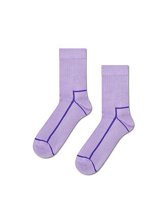 HAPPY SOCKS | Damen Socken CONTRAST STRIPE 36-40 purple