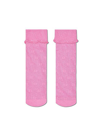 HAPPY SOCKS | Damen Feinstrumpfsocken H MONOGRAMM 36-41 pink