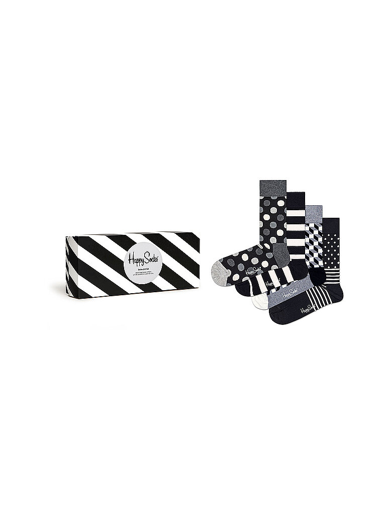 HAPPY SOCKS Damen Socken 4er Pgk. CLASSIC BLACK & WHITE – Happy Socks