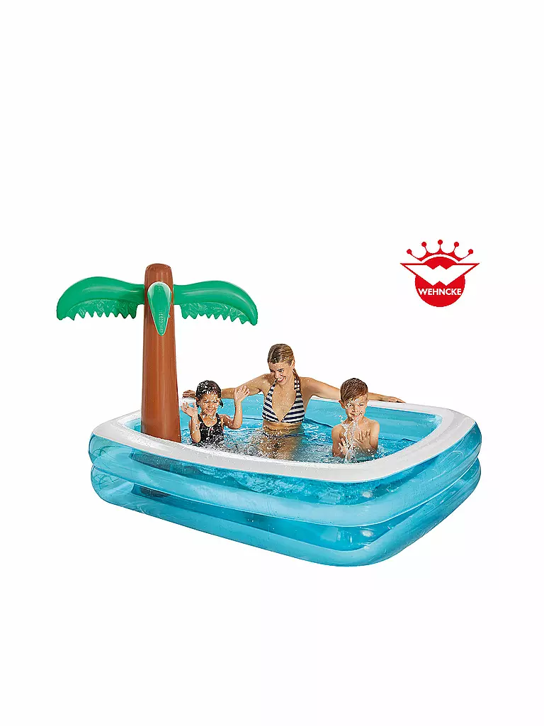 HAPPY PEOPLE | Family Pool mit aufblasbarer Palme | keine Farbe