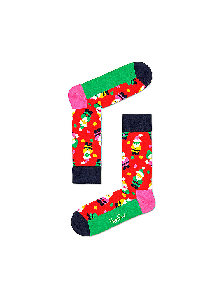 HAPPY SOCKS Weihnachts-Socken Santa bunt