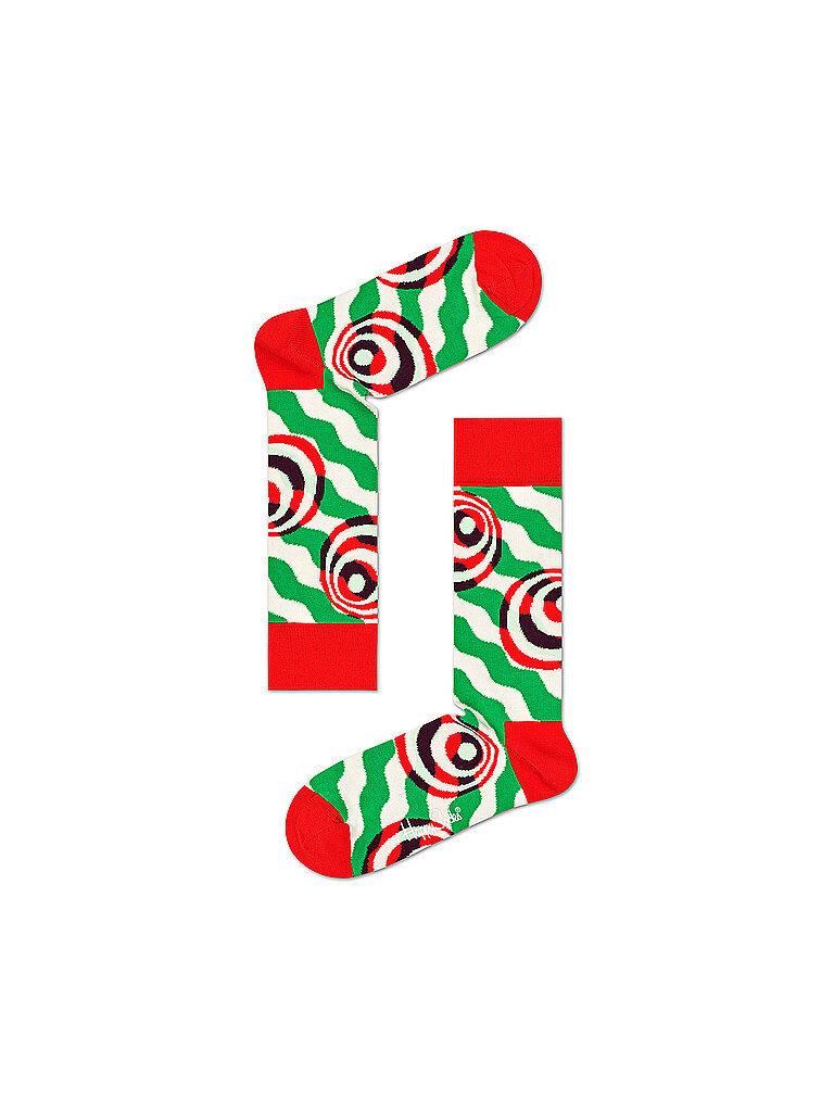 HAPPY SOCKS Weihnachts-Socken Geschenkset 4er Pkg Holiday bunt