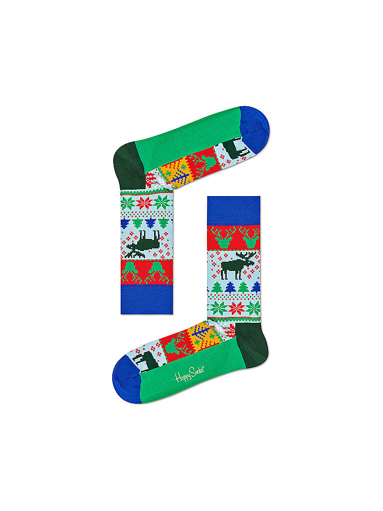 HAPPY SOCKS Weihnachts-Socken Norweger bunt | 41-46