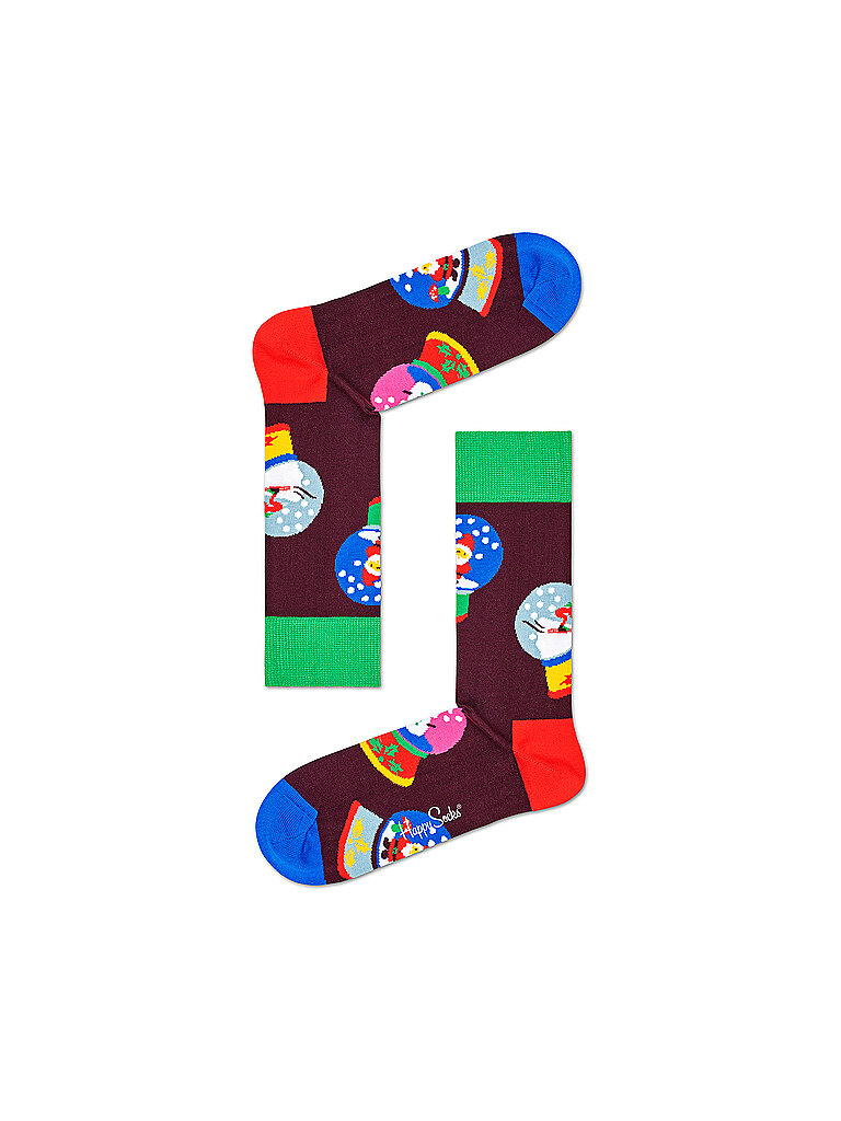 HAPPY SOCKS Weihnachts-Socken Snow Globe bunt