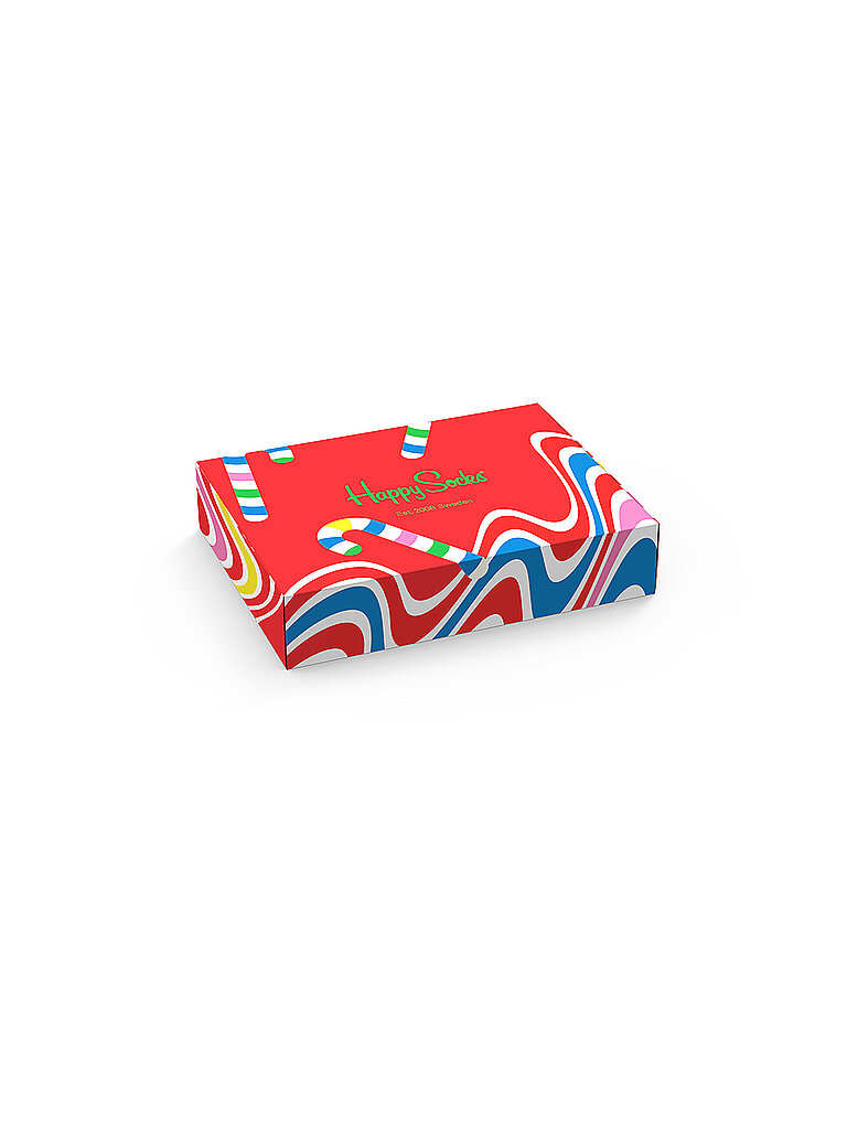 HAPPY SOCKS Geschenkbox Happy Holidays für 2 Paar Socken bunt