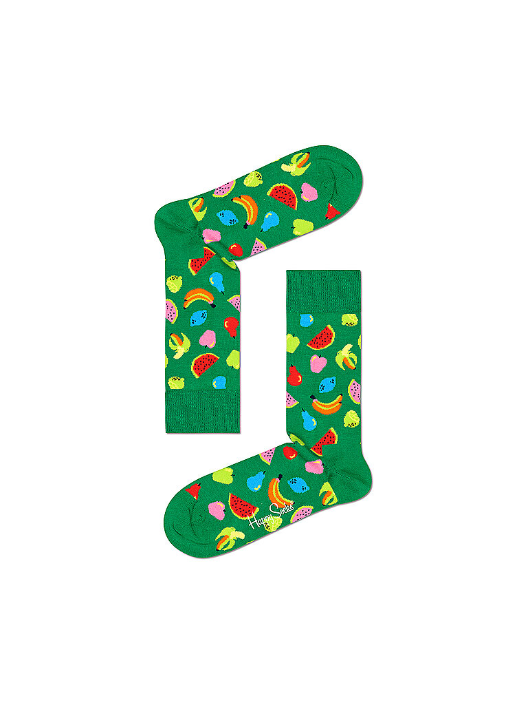 HAPPY SOCKS Damen Socken 36-40 Fruit grün