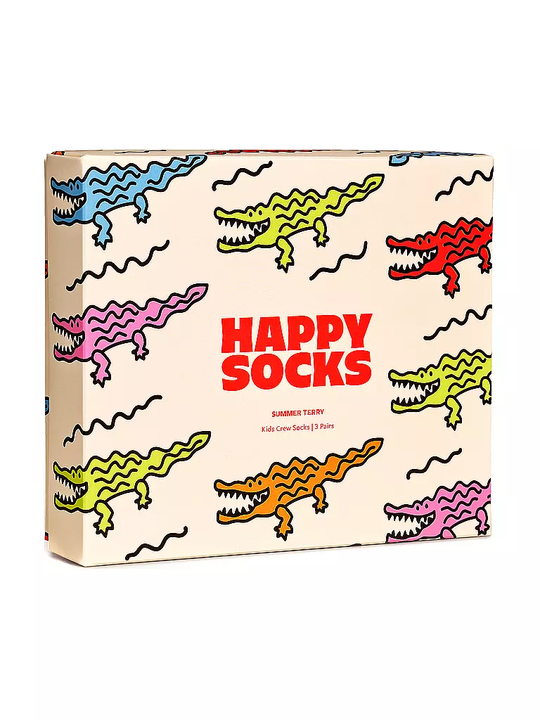 HAPPY SOCKS | Baby Geschenkbox Socken 3er Pkg SUMMER TERRY navy | bunt