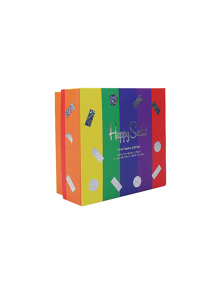 HAPPY SOCKS | Damen Geschenkset Socken PRIDE 2-er Pkg.  36-40 white | weiß