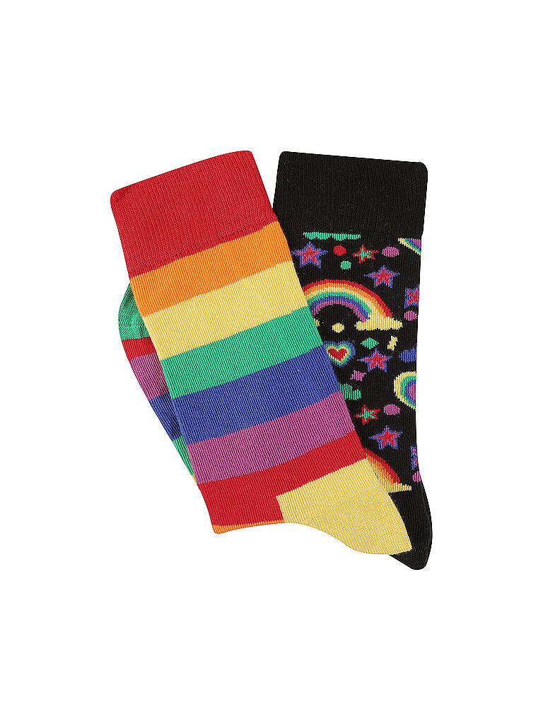 HAPPY SOCKS | Damen Geschenkset Socken PRIDE 2-er Pkg.  36-40 white | weiß