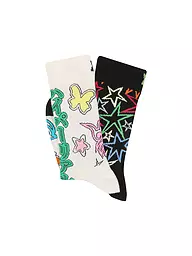 HAPPY SOCKS | Damen Geschenkset SPINNING WHEEL 2er Pkg 36-40 white | bunt