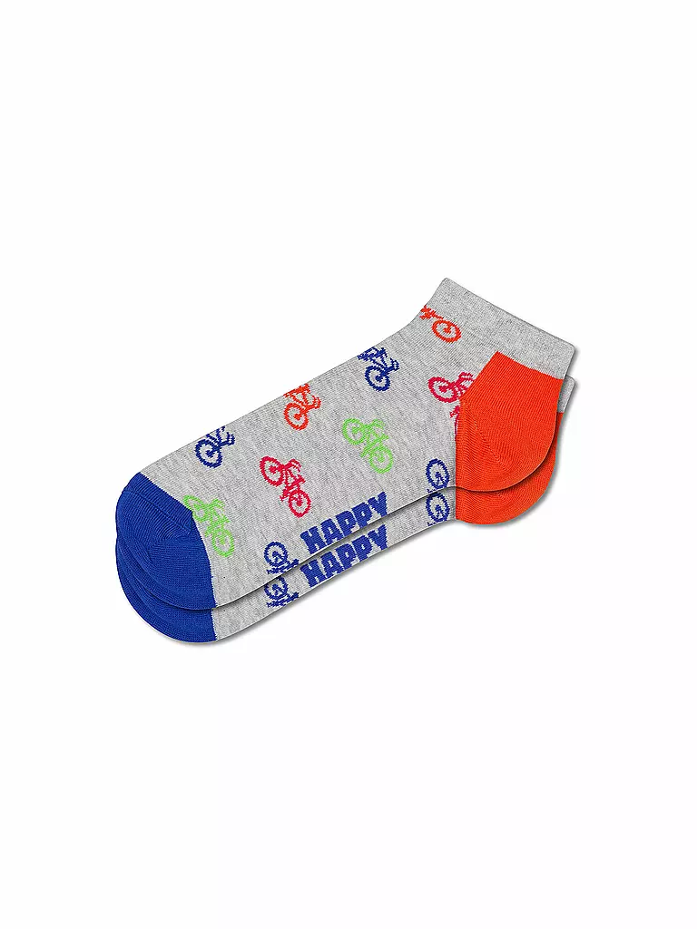 HAPPY SOCKS | Damen Sneaker Socken 36-40 BIKE grey | grau