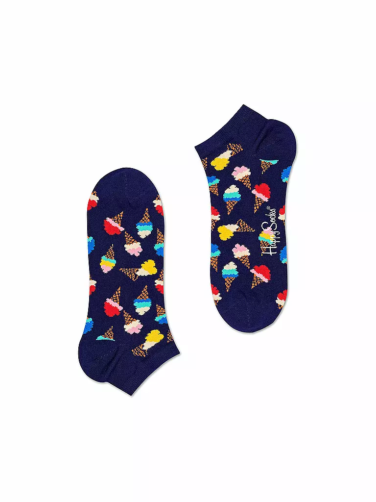 HAPPY SOCKS | Damen Sneaker Socken EIS 36-40 dark blue / navy | dunkelblau