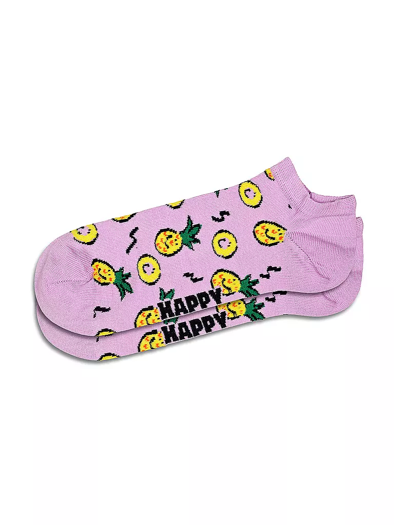 HAPPY SOCKS | Damen Sneaker Socken PINEAPPLE 36-40 light purple | rosa