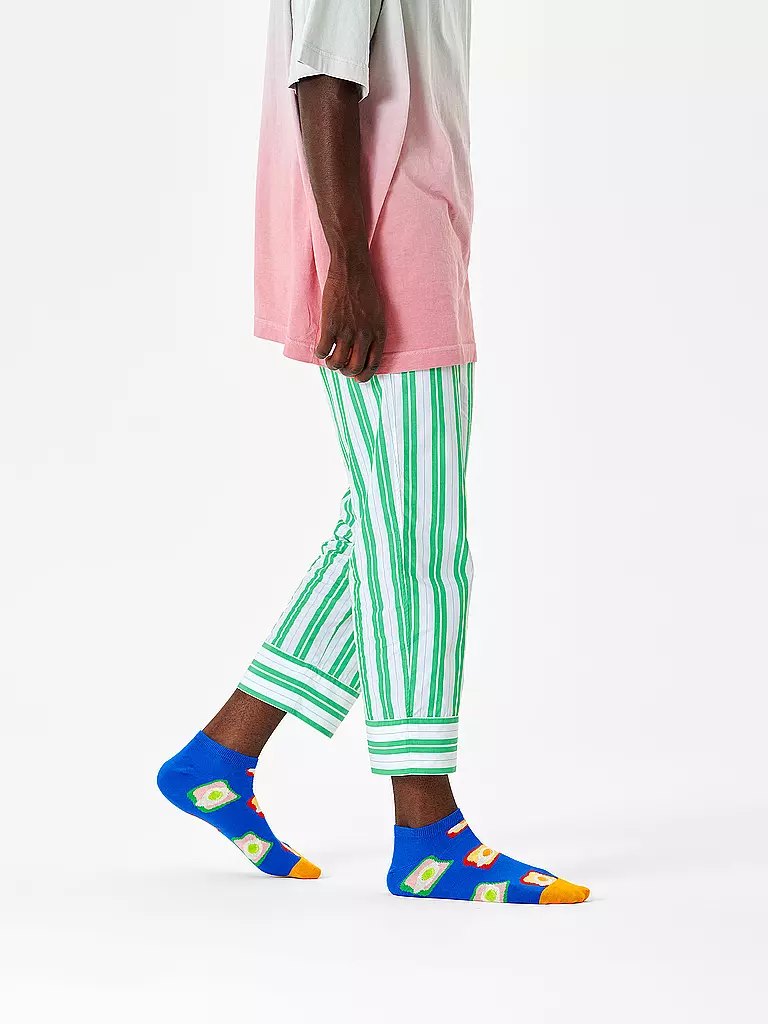 HAPPY SOCKS | Damen Sneaker Socken TOAST 36-40 medium blue | blau