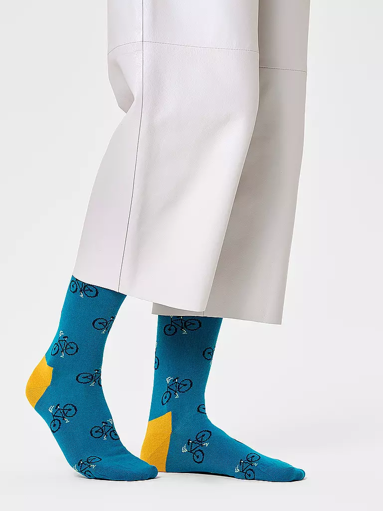 HAPPY SOCKS | Damen Socken 36-40 BIKE turquoise | petrol