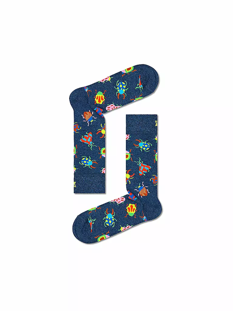 HAPPY SOCKS | Damen Socken 36-40 BUGS navy | dunkelblau