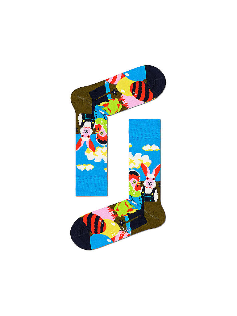HAPPY SOCKS | Damen Socken 36-40 Easter Egg | bunt