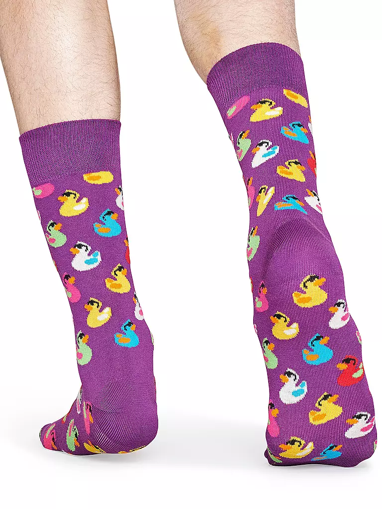 HAPPY SOCKS | Damen Socken 36-40 RUBBER DUCK purple | lila