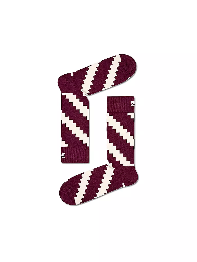 HAPPY SOCKS | Damen Socken 36-40 WILD WEEK 7-er Pkg dark red | bunt