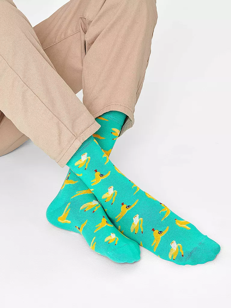 HAPPY SOCKS | Damen Socken BANANA BREAK 36-40 green | grün