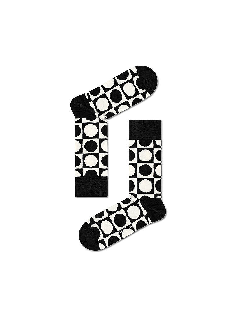 HAPPY SOCKS | Damen Socken Geschenkebox BLACK & WHITE 4er Pkg 36-40 black | schwarz