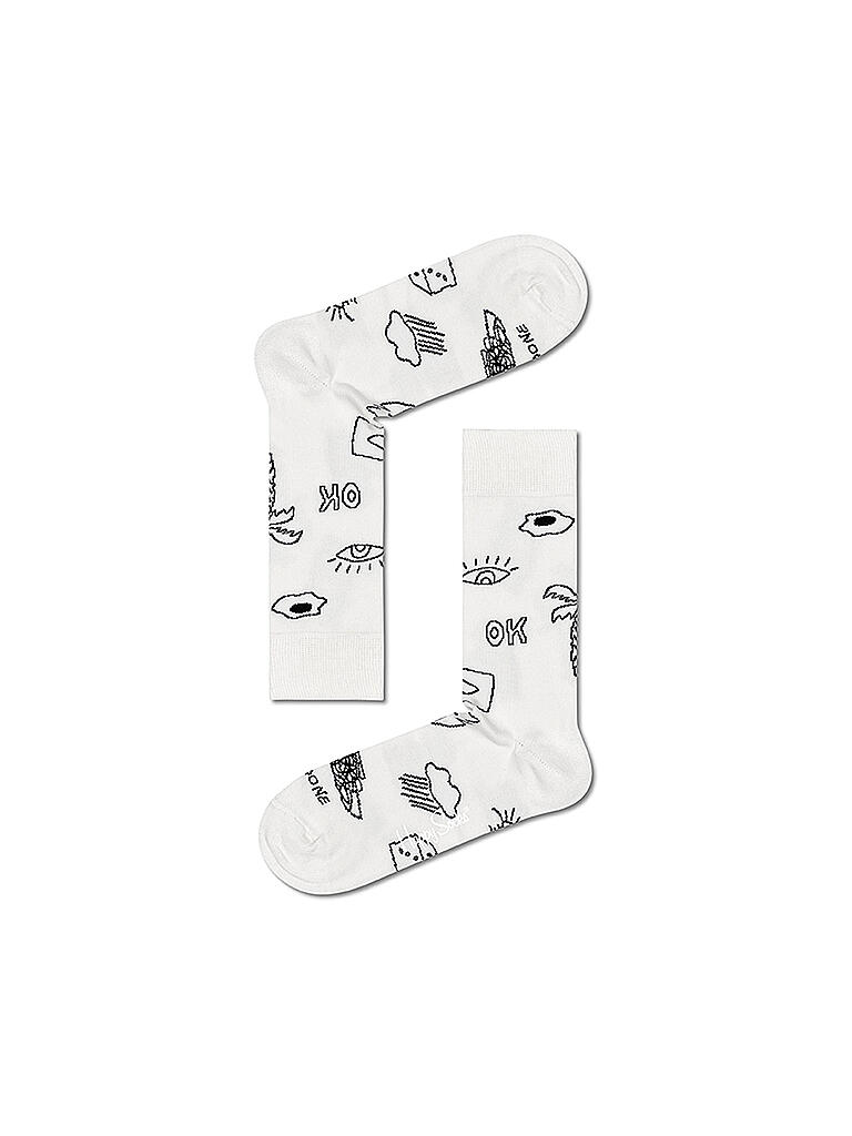 HAPPY SOCKS Damen Socken Geschenkset BLACK & WHITE 4er Pkg. 3640 bunt bunt