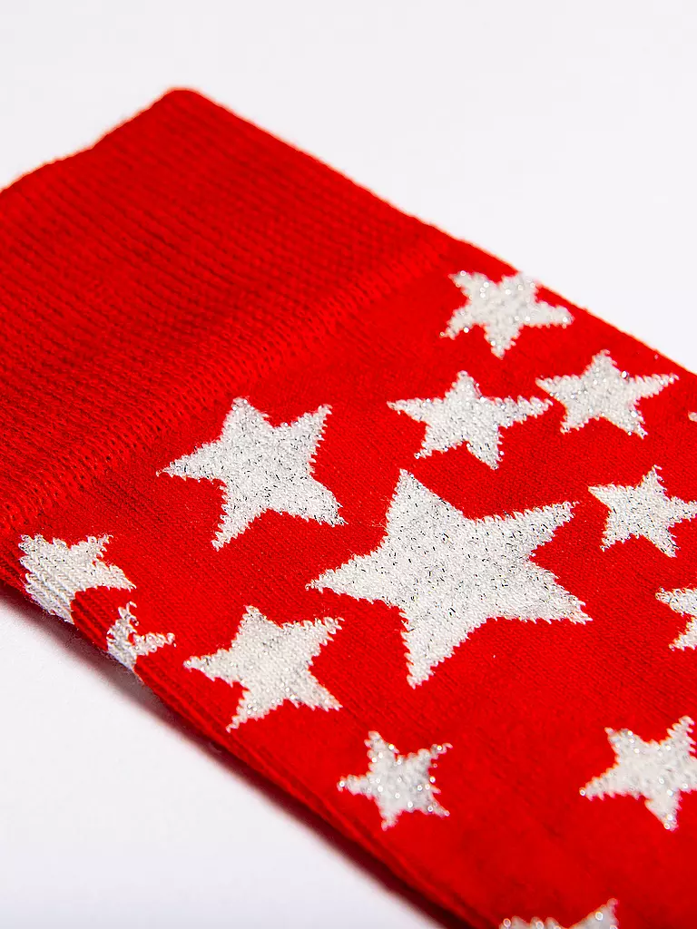 HAPPY SOCKS | Damen Socken Geschenkset STARS 36-40 comp16 | rot