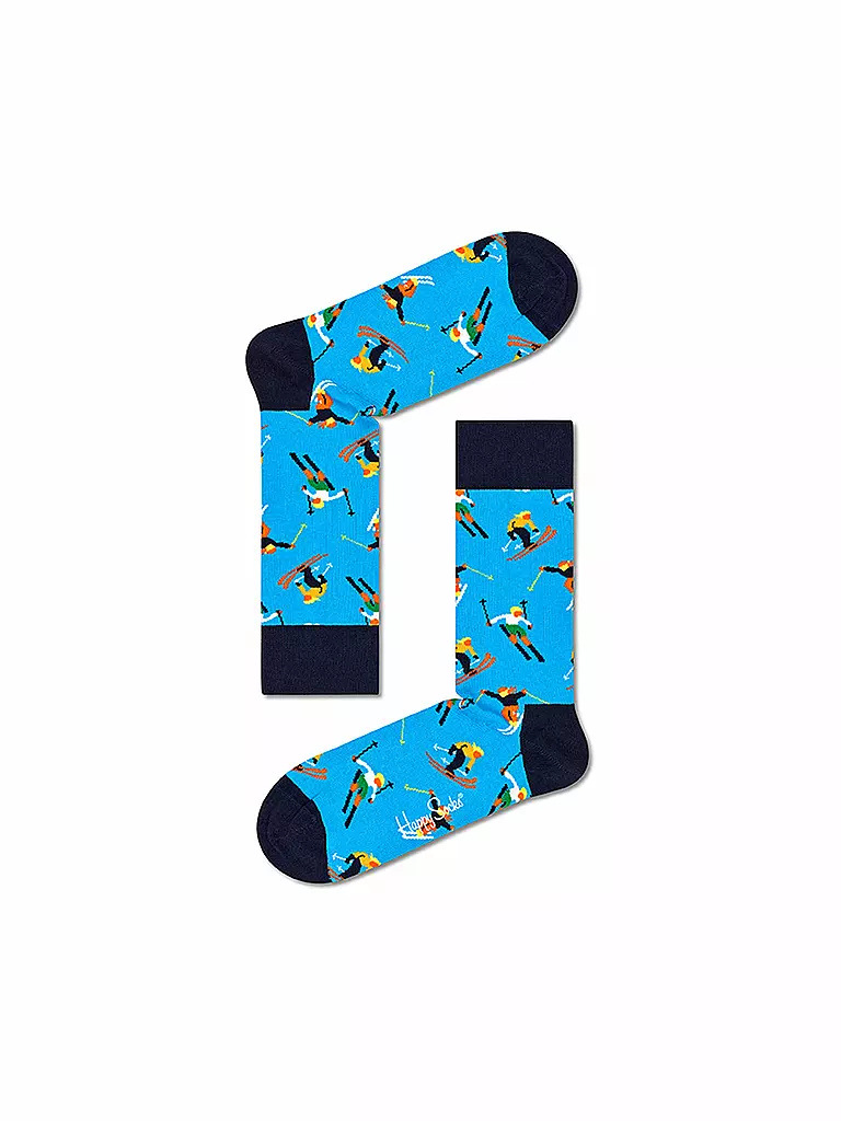 HAPPY SOCKS | Damen Socken SKIING SOCK 36-40 medium blue | bunt