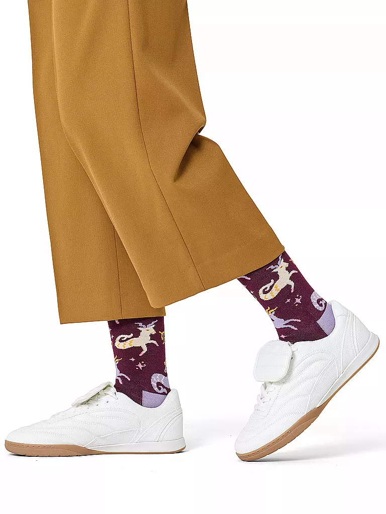 HAPPY SOCKS | Damen Socken STEINBOCK 36-40 dark red | dunkelrot