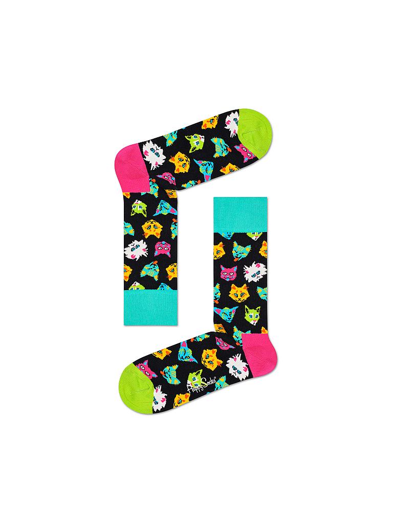 HAPPY SOCKS | Damen-Socken "Funny Cat" 36-40 | bunt