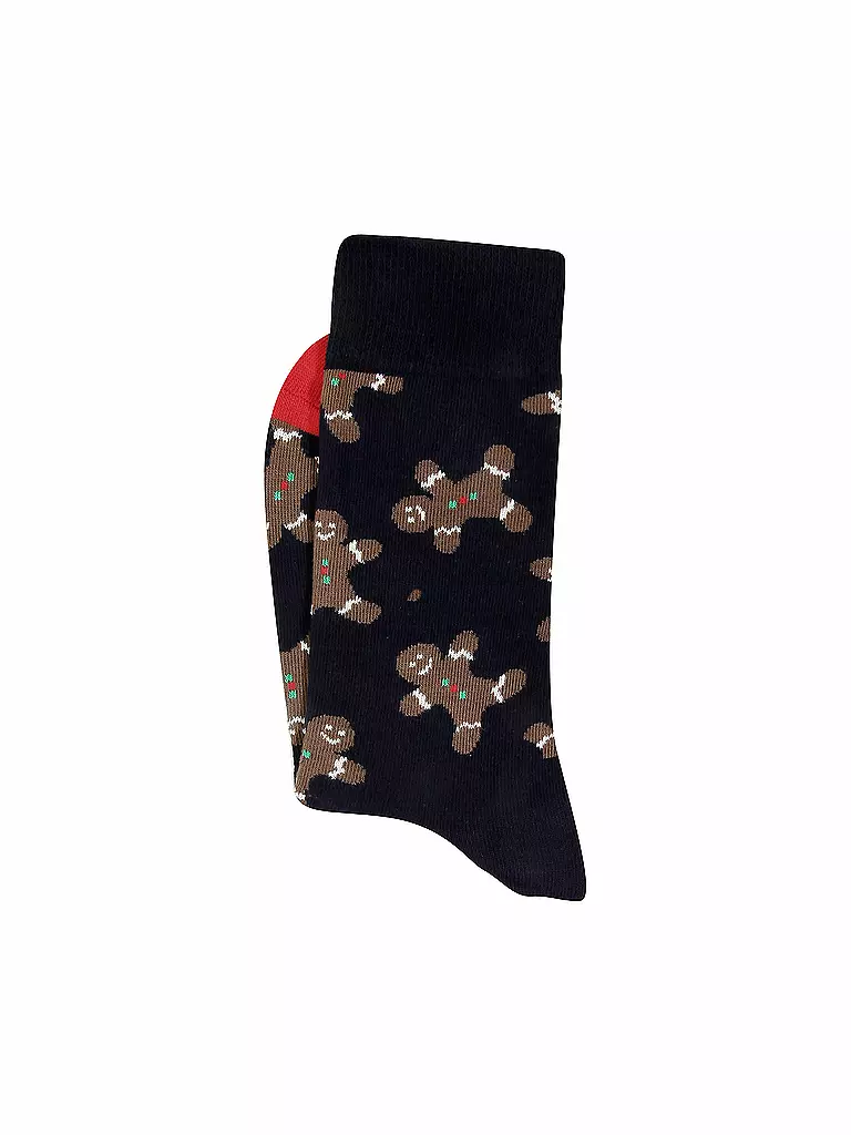 HAPPY SOCKS | Damen-Socken "Gingerbread" | dunkelblau